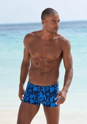 Chiemsee Boxer-Badehose mit Innenkordel Hellblau/Dunkelblau/Blau/Türkis