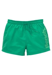 Bench. Badeshorts mit Logoschriftzug Grün/Neonfarben