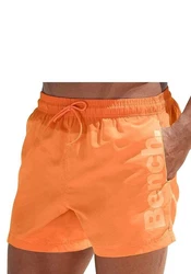 Bench. Badeshorts mit Logoschriftzug Orange/Gelb