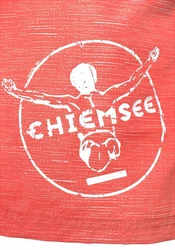 Chiemsee Badeshorts mit Logodruck Orange
