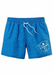 Chiemsee Badeshorts mit Logodruck Blau/Hellblau