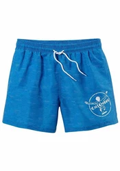 Chiemsee Badeshorts mit Logodruck Blau/Hellblau