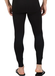 Trigema Lange Unterhose Ski/Sport Funktionshose (1-St) Schwarz/Orange