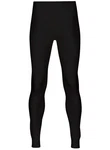 Trigema Lange Unterhose Ski/Sport Funktionshose (1-St) Schwarz/Orange