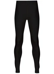 Trigema Lange Unterhose Ski/Sport Funktionshose (1-St) Schwarz/Orange
