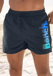 Bench. Badeshorts mit Logo Dunkelblau/Hellblau/Schwarz