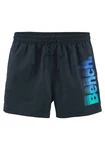 Bench. Badeshorts mit Logo Dunkelblau/Hellblau/Schwarz