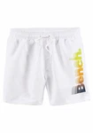 Bench. Badeshorts mit Logo Creme/Weiß/Braun/Dunkelblau