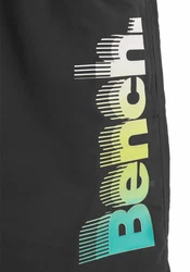 Bench. Badeshorts mit Logo Schwarz/Beige/Hellblau