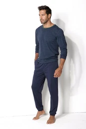 le jogger Pyjama (Packung, 4 tlg., 2 Stck) lang im Streifendesign
