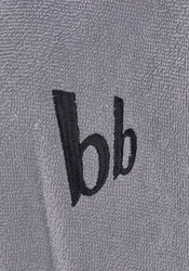 Bruno Banani Herrenbademantel Roy Grau/Hellgrau/Dunkelgrau/Dunkelblau