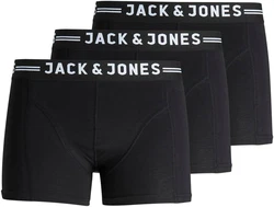 JACK & JONES Boxershorts SENSE TRUNKS 3-PACK NOOS Dunkelblau/Dunkelgrün/Schwarz