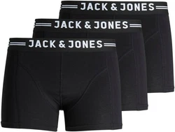 JACK & JONES Boxershorts SENSE TRUNKS 3-PACK NOOS Dunkelblau/Dunkelgrün/Schwarz