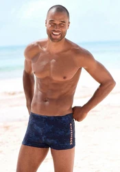 Chiemsee Boxer-Badehose Rot/Dunkelblau/Lila/Braun