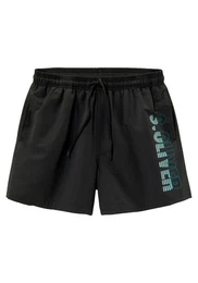 Badeshorts mit seitlichem Logodruck