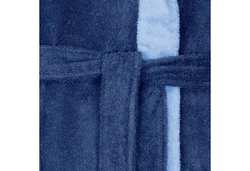 bugatti Herrenbademantel Stefano Blau/Dunkelblau