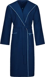 bugatti Herrenbademantel Tizian Dunkelblau/Blau