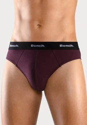 Bench. Slip mit kontrastfarbigem Webbündchen Dunkelrot/Bordeaux/Dunkelgrün/Lila
