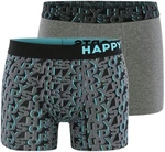 HAPPY SHORTS Retro Pants Trunks Grün/Türkis/Lila/Grau