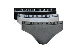 BOSS Slip Sportslip Minislip Brief (3-St) Grau/Dunkelgrau/Gelb