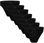 BRUBAKER Slip Herren Unterhose aus Baumwolle Schwarz/Dunkelblau/Lila