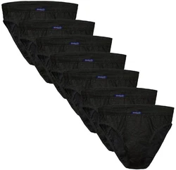 BRUBAKER Slip Herren Unterhose aus Baumwolle Dunkelblau/Schwarz/Khaki