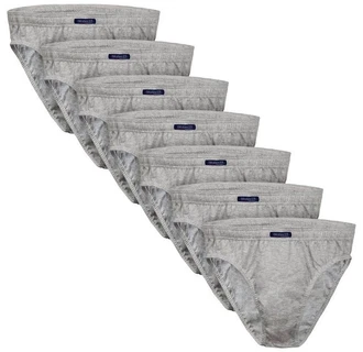 BRUBAKER Slip Herren Unterhose aus Baumwolle Grau BRUBAKER Slip Herren Unterhose aus Baumwolle Grau