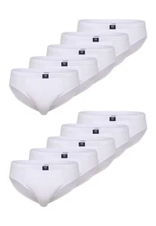 CECEBA Slip Herren Slips Unterhosen (10-St) Weiß/Creme