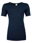 wobera NATUR Unterhemd mit 1/2 Arm oder Shirt für Herren Dunkelblau/Blau