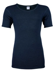 wobera NATUR Unterhemd mit 1/2 Arm oder Shirt für Herren Dunkelblau/Blau
