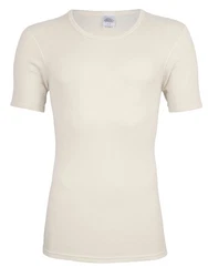 wobera NATUR Unterhemd mit 1/2 Arm oder Shirt für Herren 