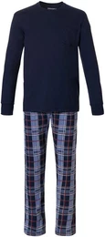 Pyjama Herren Schlafanzug lang (2 tlg) Jersey Qualitt