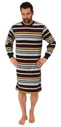 Normann Pyjama Herren Nachthemd  Dunkelrot/Bordeaux/Mischfarben/Grau/Creme