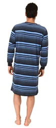 Normann Herren Pyjama Nachthemd Blau/Dunkelblau/Lila