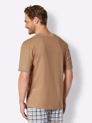 Witt Schlafanzug-Shirt Beige/Khaki/Braun