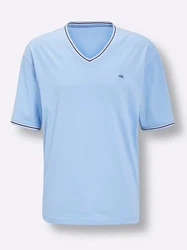 Witt Schlafanzug-Shirt Blau/Hellblau
