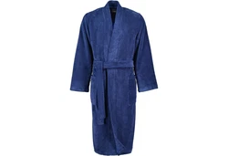 Caw Herrenbademantel Kimono Blau/Dunkelblau
