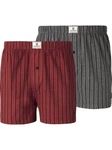 Jan Vanderstorm Slip THURE (Set) Bordeaux/Dunkelrot/Rot/Grau