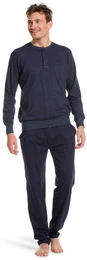 Schlafanzug Herren Pyjama lang (2 tlg) klassisch