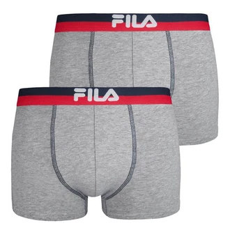 FILA Herren Boxer Shorts - Vorteilspack Logobund Urban Cotton Stretch Grau FILA Herren Boxer Shorts - Vorteilspack Logobund Urban Cotton Stretch Grau