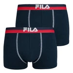 FILA Herren Boxer Shorts - Vorteilspack Logobund Urban Cotton Stretch Marine