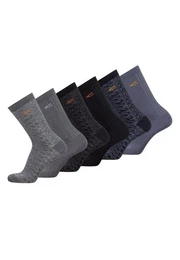 Freizeitsocken im 6er-Pack (6-Paar, 6 Paar) Logoprgung