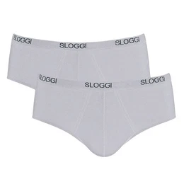 Slip Herren Slips, 2er Pack - Basic Midi, Unterwsche, (Packung, 2er Pack)