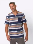 Sieh an! Schlafanzug Shirt Dunkelblau/Mischfarben/Hellblau/Rot