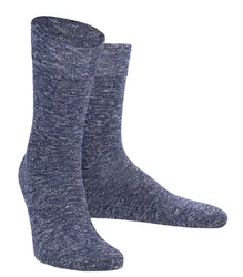 Wilox Basicsocken STRICK FASHION LINEN BLEND Lila/Dunkelblau/Blau/Grau