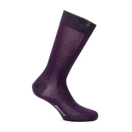 Langsocken (1 Paar) aus Baumwolle, gepunktet, Made in Italy
