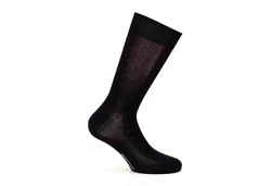 Bresciani Langsocken (1 Paar) Schwarz/Lila