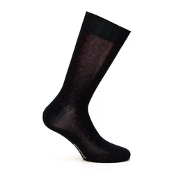 Bresciani Langsocken (1 Paar) Schwarz/Lila