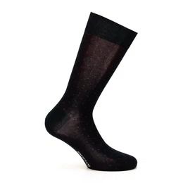Langsocken (1 Paar) aus Baumwolle, gepunktet, Made in Italy