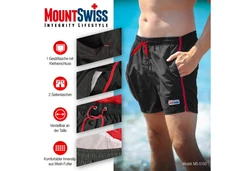 Mount Swiss Badeshorts DARIO (1-St) Rot/Rosa